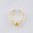Anillo Medio Dedo Abrazo Media Bola 5mm 1.5gr / T3 1/2 / Oro Amarillo 18K ©