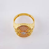 Anillo Escudo Vikingo 5.8gr / T10 1/2 / Tres Oros 18K ©