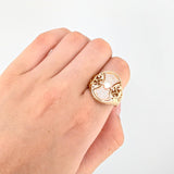 Anillo Escudo Vikingo 5.8gr / T10 1/2 / Tres Oros 18K ©