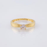 Solitaire Ring 1.95gr / T5 3/4 / 18K Yellow Gold ©