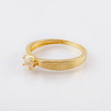 Solitaire Ring 1.95gr / T5 3/4 / 18K Yellow Gold ©