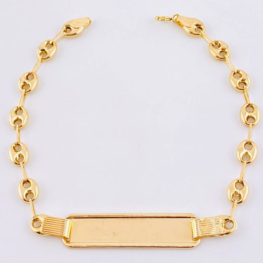 Pulso GC Placa Rectangular 4.3gr / 8 1/2 in / 5.4mm Oro Amarillo 18K ©