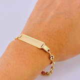Pulso GC Placa Rectangular 4.35gr / 8 1/2 in / 5.4mm Oro Amarillo 18K ©