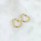 Hoop Earrings Asby 0.8gr / 1.5cm / Yellow Gold 18K *