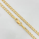 Cadena Cubana 8.4g / 24 in / 2.5mm Oro Amarillo 18K