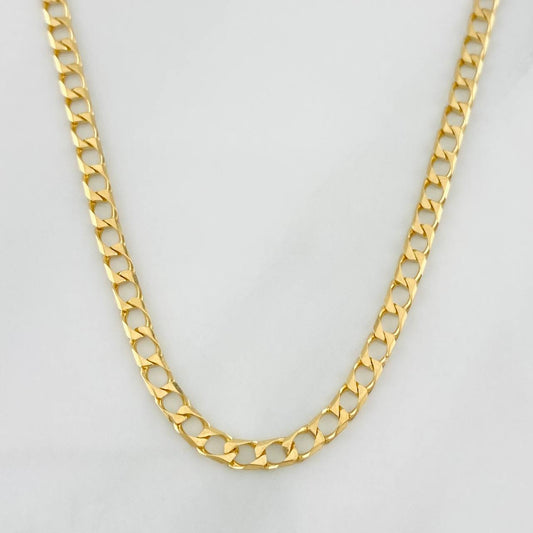 Cadena Cubana 8.4g / 24 in / 2.5mm Oro Amarillo 18K