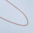 Cadena Militar 2.4gr / 60cm / 1mm Diamantada Oro Rosa +3 18K $