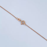 Cadena Militar 2.4gr / 60cm / 1mm Diamantada Oro Rosa +3 18K $