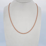 Cadena Lazo 1.25gr / 50cm / 1.4mm Oro Rosa +3 18K $