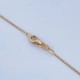 Cadena Militar 2.7gr / 60cm / 1mm Diamantada Oro Amarillo +3 18K $