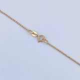 Cadena Militar 2.5gr / 60.4cm / 1mm Diamantada Oro Amarillo +3 18K $