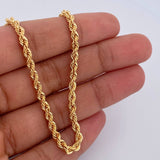 Rope Chain 8.2gr / 60cm / 2.7mm Yellow Gold +3 18K $