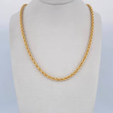 Rope Chain 8.2gr / 60cm / 2.7mm Yellow Gold +3 18K $