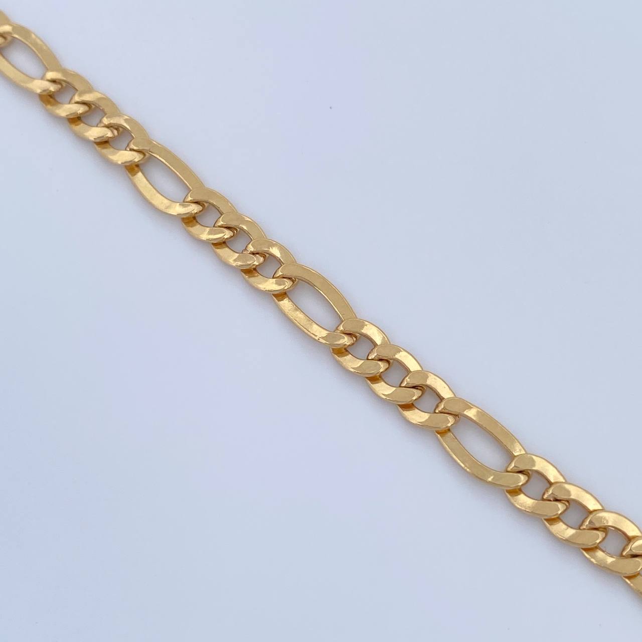 Pulso Figaro 4.95gr / 20.4cm / 4.1mm Oro Amarillo +0 18K $