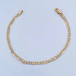Bracelet Flat Ladder 4.05gr / 19cm / 3.2mm Three Golds +3 18K $