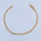 Bracelet Flat Ladder 4.05gr / 19cm / 3.2mm Three Golds +3 18K $