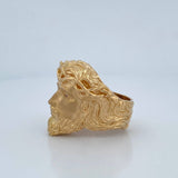 Christ Face Ring 15gr / Size 10 1/2 / 18K Gold $