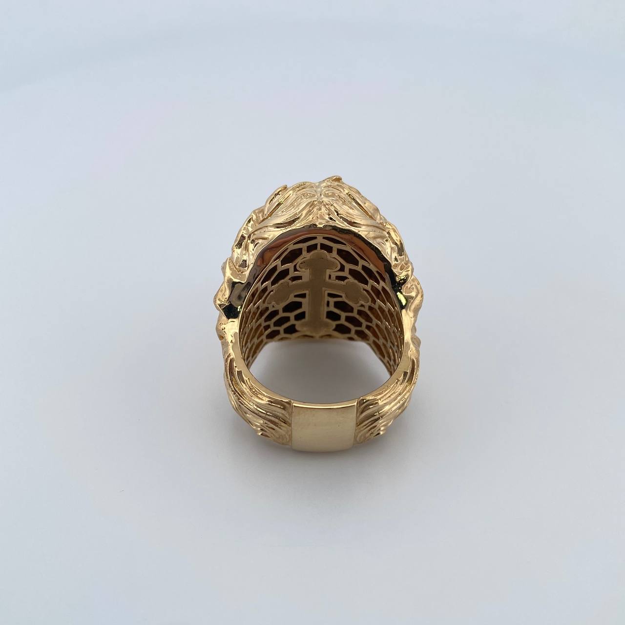 Christ Face Ring 15gr / Size 10 1/2 / 18K Gold $