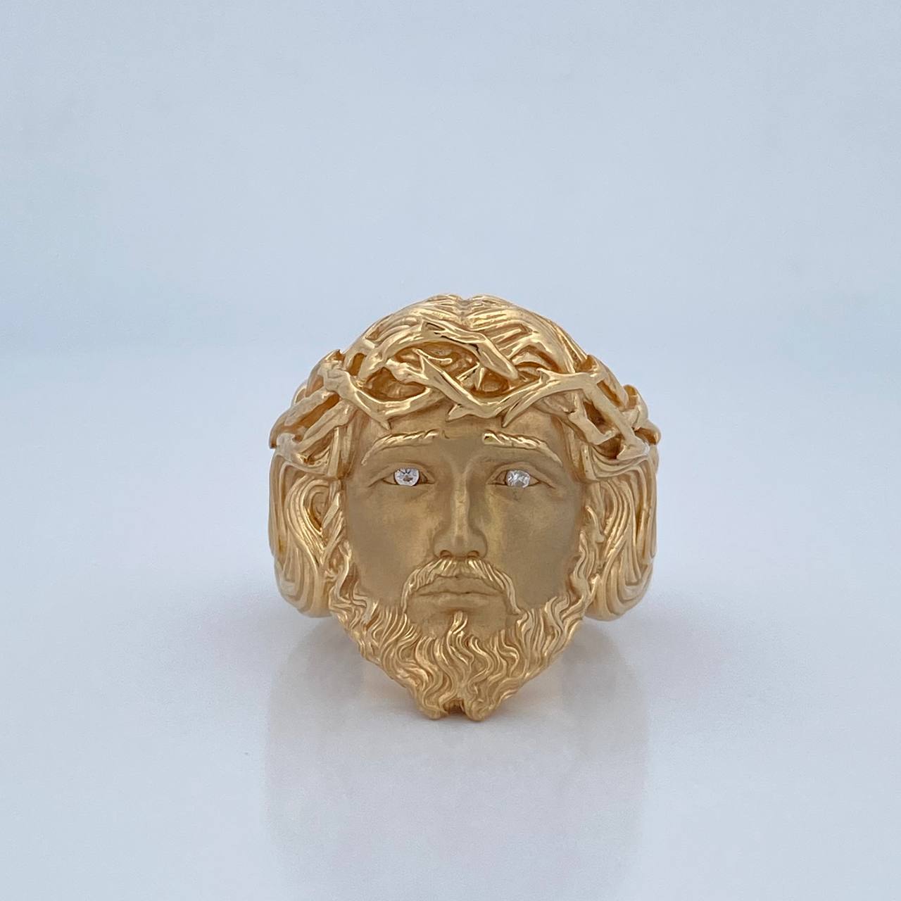 Christ Face Ring 11.6gr / Size 10 1/2 / 18K Gold $