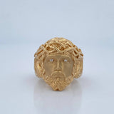 Christ Face Ring 11.6gr / Size 10 1/2 / 18K Gold $