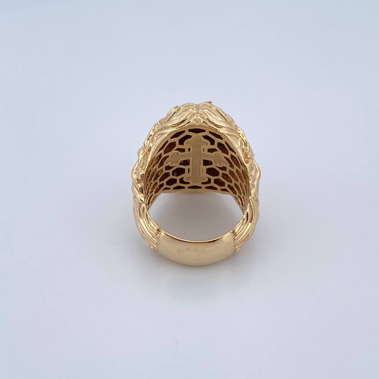 Christ Face Ring 11.8gr / Size 9 3/4 / 18K Gold $