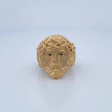 Christ Face Ring 11.8gr / Size 9 3/4 / 18K Gold $