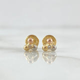 Trio Stud Earrings Beads 0.6gr / 18K Gold ©