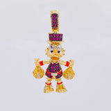 Dije Pato Bolsas Dinero 6.2g / 1 1/4 in Oro Amarillo 18K