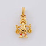 Dije Pato Bolsas Dinero 6.2g / 1 1/4 in Oro Amarillo 18K