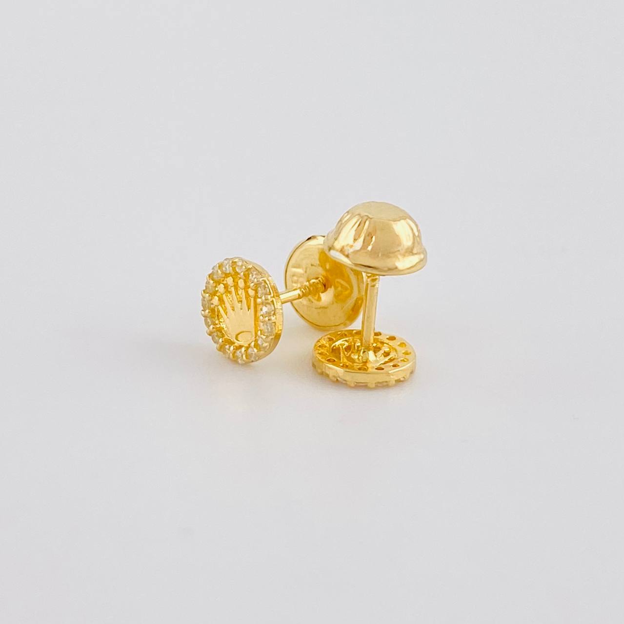Topos Corona Circular 0.7g / in / 5.7mm Oro Amarillo 18K