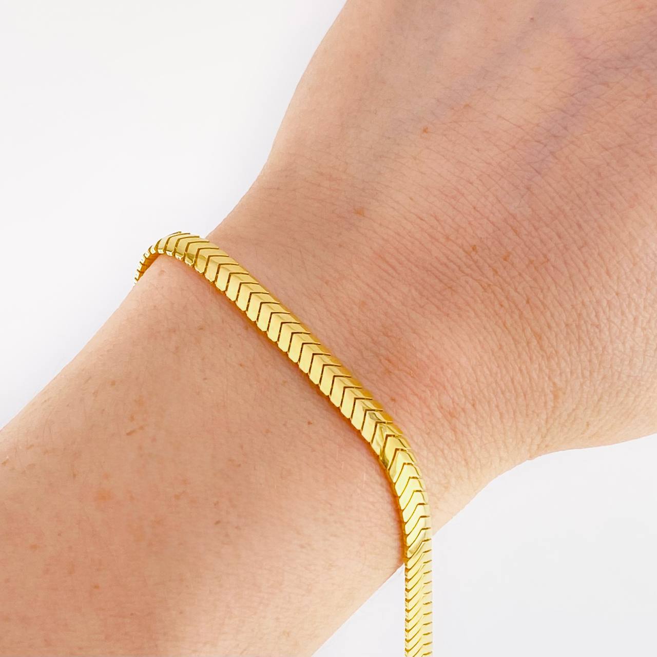Pulso Serpiente Monaco 6.1g / 7 1/2 in / 5mm Oro Amarillo 18K