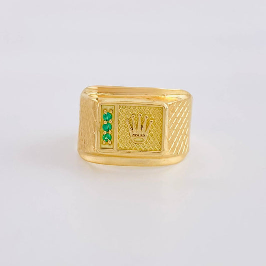 Anillo Deluxe 3.65g / T10 1/2 Oro Amarillo 18K