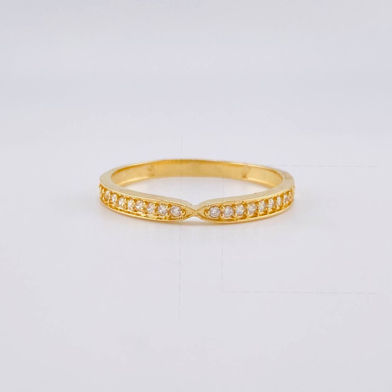 Anillo Infinity Carril 1.25g / T5 3/4 Oro Amarillo 18K