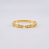 Anillo Infinity Carril 1.25g / T5 3/4 Oro Amarillo 18K