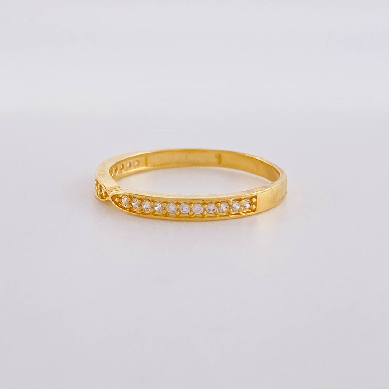 Anillo Infinity Carril 1.25g / T5 3/4 Oro Amarillo 18K