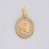 Pendant Virgin of Guadalupe 2.85g / 1 in Three Golds 18K