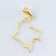 Dije Mapa Colombia 1.6gr / 1 1/2 in / Oro Amarillo 18K ©