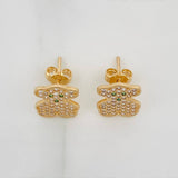 Stud Earrings Bear Ts 2.55g / in / 9.63mm Yellow Gold 18K