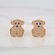 Stud Earrings Bear Ts 2.5g / in / 9.63mm Yellow Gold 18K