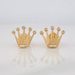 Stud Earrings Crown 2.05g / in / 11.93mm Yellow Gold 18K