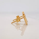 Stud Earrings Crown 2.05g / in / 11.93mm Yellow Gold 18K