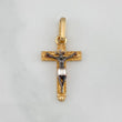 Dije Cruz Cristo Milagroso De Buga 0.85 g / 1 in Tres Oros 18K