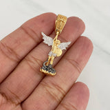 Dije San Miguel Arcangel 4.7 g / 1 1/2 in Tres Oros 18K