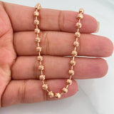 Half Moon Military Chain 15.85 g / 24 in / 4 mm 18K Rose Gold