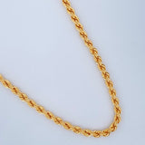 Rope Chain 16.8gr / 27.6in / +3 18K Gold $