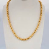 Rope Chain 16.8gr / 27.6in / +3 18K Gold $