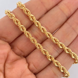 Rope Chain 16.8gr / 27.6in / +3 18K Gold $