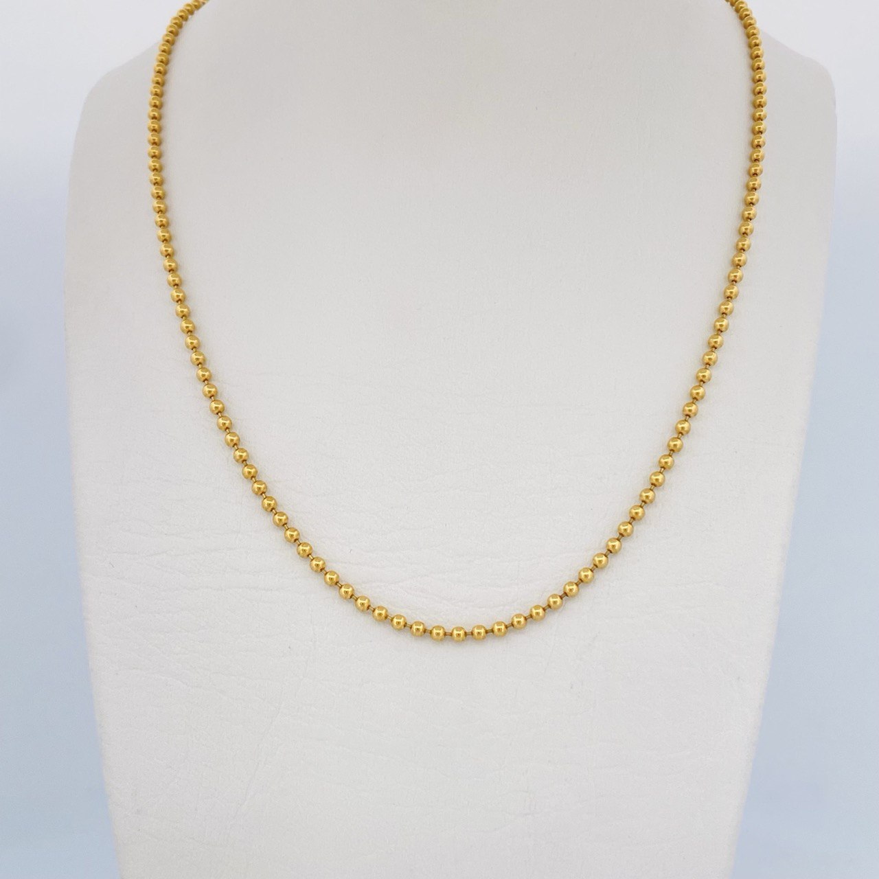 Cadena Militar 8.2gr / 50cm / +3 Oro 18K $