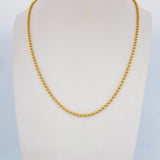 Cadena Militar 8.2gr / 50cm / +3 Oro 18K $