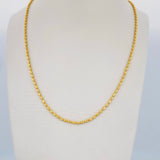Military Chain 7.8gr / 23.8in / +3 18K Gold $